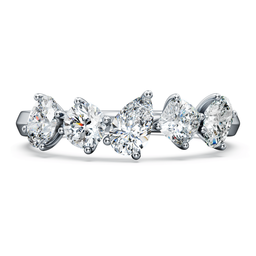 swarovski galaxy ring  laboratory grown diamonds 1 ct tw  18k white gold
