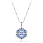swarovski magic pendant snowflake blue rhodium plated