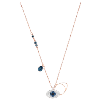 swarovski symbolica pendant evil eye blue mixed metal finish