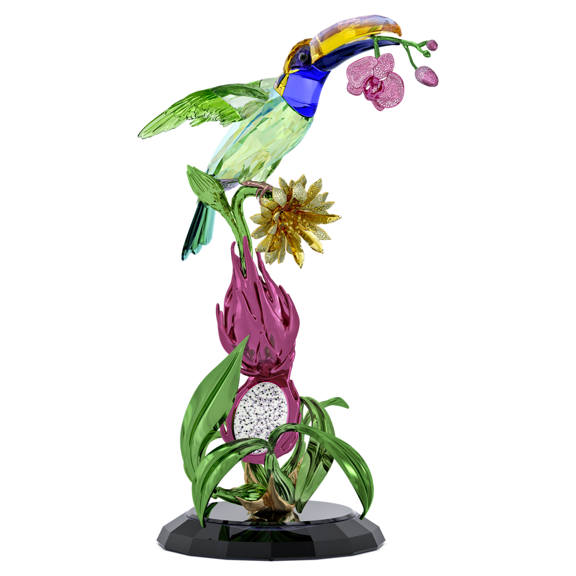 swarovski idyllia toucan and dragon fruit totem limited edition