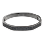 swarovski dextera bangle octagon shape black ruthenium plated