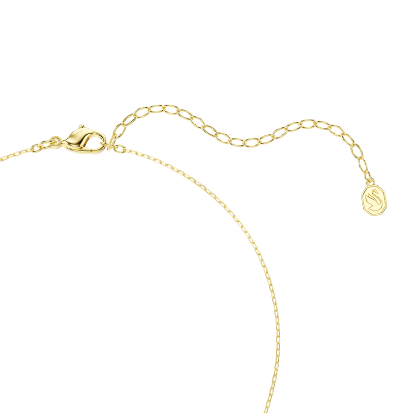 swarovski mesmera pendant  mixed cuts  green  18k gold finish