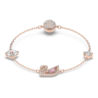 Swarovski swan bracelet rose gold store