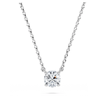 swarovski eternity pendant  lab grown diamonds 0 5 ct tw  round shape  sterling silver