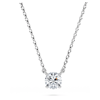 swarovski eternity pendant  lab grown diamonds 0 5 ct tw  round shape  sterling silver