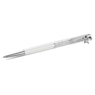 swarovski crystalline ballpoint pen white white lacquered chrome plated