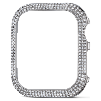 swarovski sparkling case for apple watch series 4 5 40 mm silver tone
