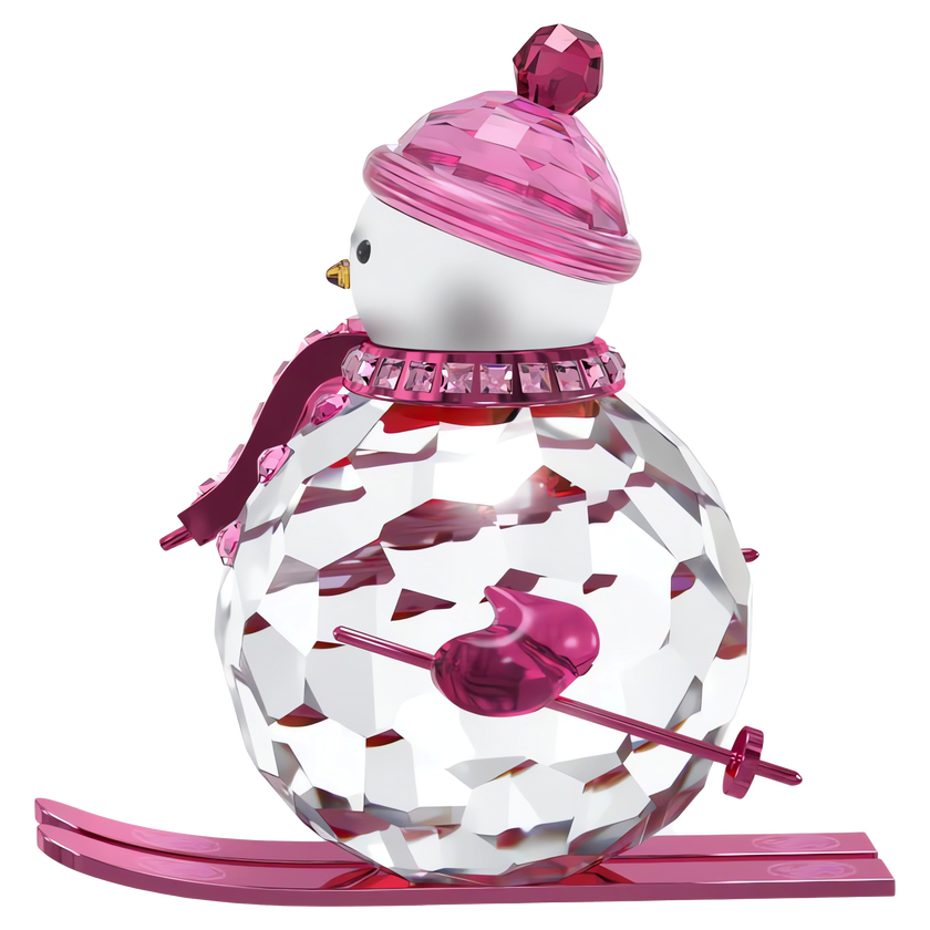 swarovski holiday cheers dulcis snowman  pink