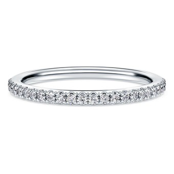 swarovski eternity band ring  laboratory grown diamonds 0 2 ct tw  18k white gold