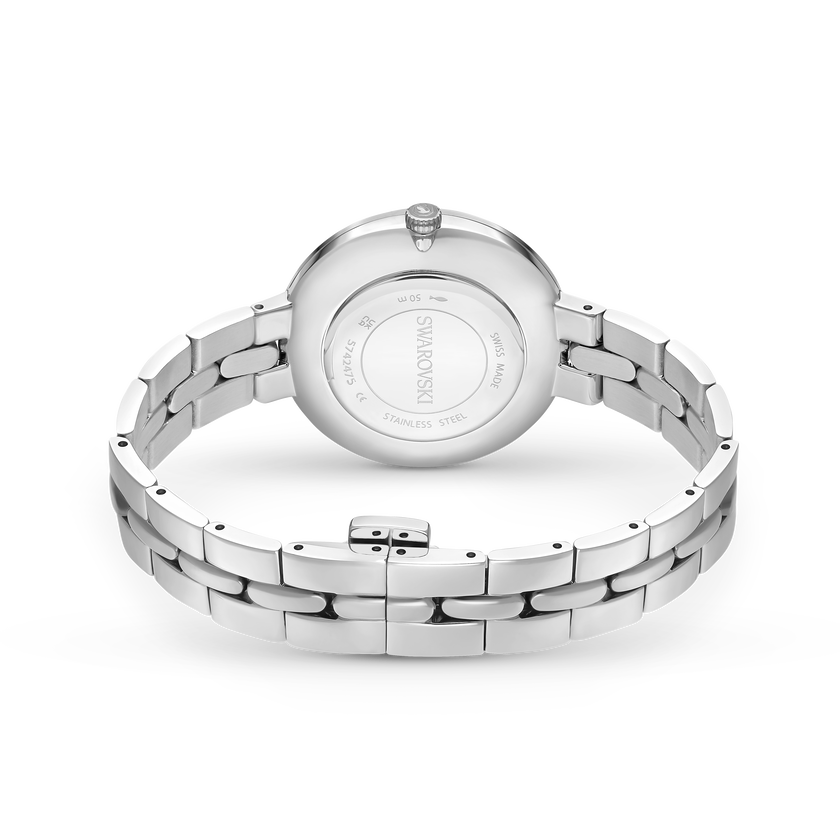 swarovski cosmopolitan watch  swiss made  metal bracelet  silver tone  stainless steel