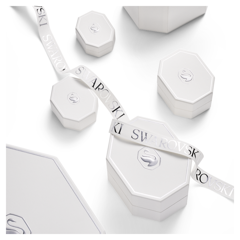 swarovski octagon stud earrings  lab grown diamonds 1 0 ct tw  octagon shape  18k white gold