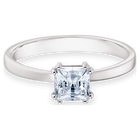 swarovski attract motif ring rhodium plated