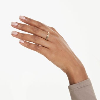 swarovski infinity ring  pav   white  18k gold finish