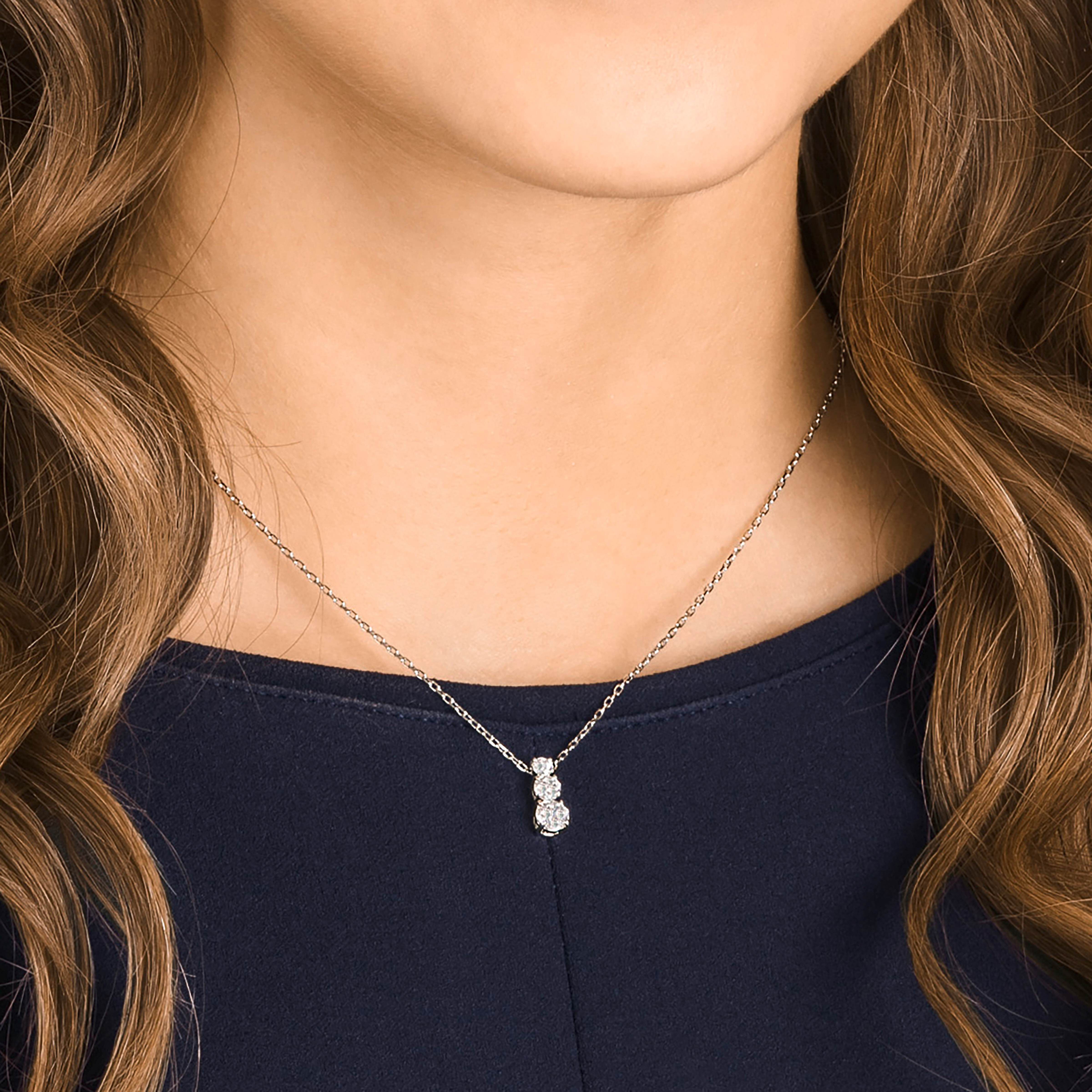 ★SWAROVSKI★ Stilla Attract Rhodium Necklace 5414970 Buy Swarovski Stilla Attract pendant, Round cut, White