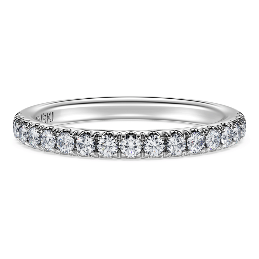 swarovski eternity band ring  laboratory grown diamonds 0 4 ct tw  18k white gold