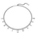 swarovski imber necklace mixed cuts white rhodium plated