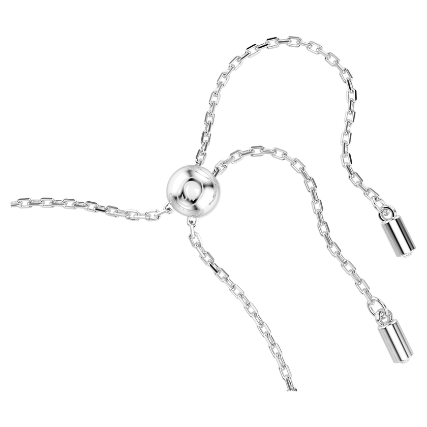 ariana grande x swarovski bracelet  crystal pearl  round cut  white  rhodium plated
