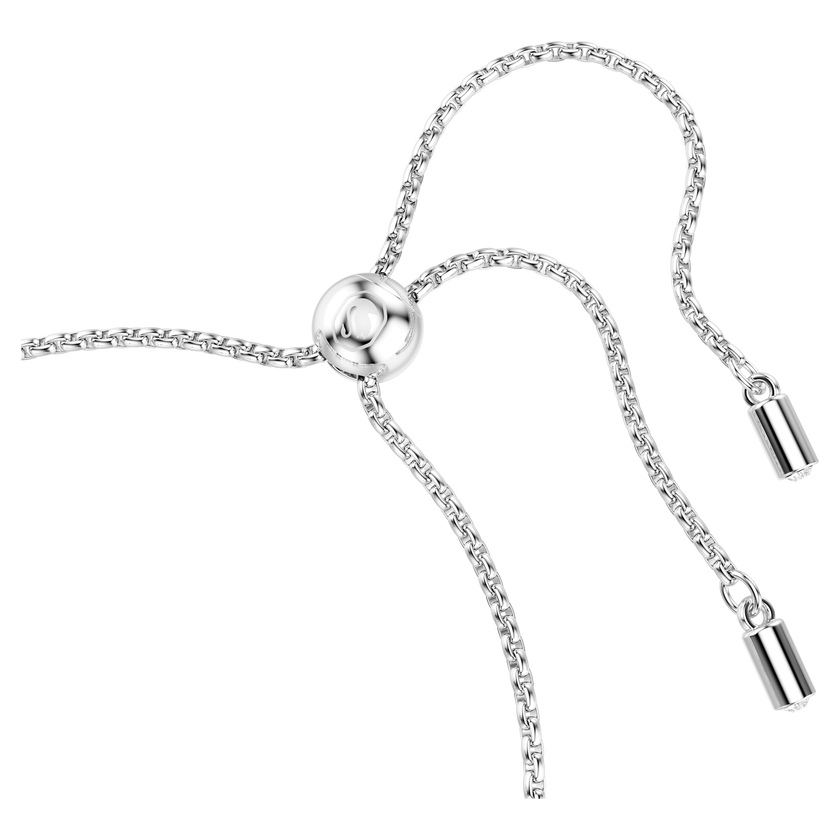 swarovski imber tennis bracelet  mixed round cuts  white  rhodium plated