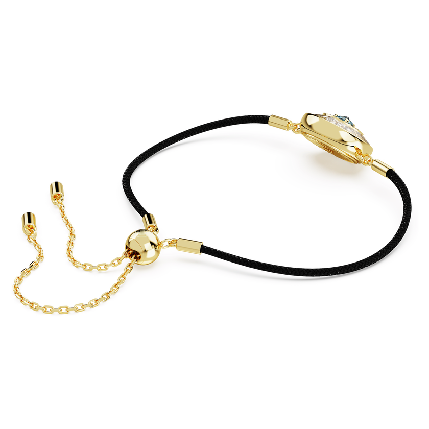 swarovski symbolica bracelet  evil eye  multicolored  gold tone plated