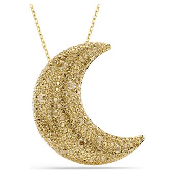 swarovski sublima pendant  moon  gold tone  gold tone plated