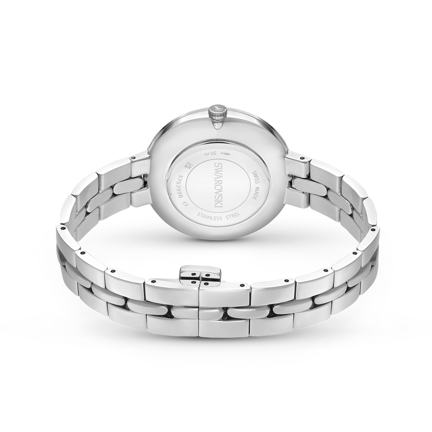 swarovski cosmopolitan watch  swiss made  metal bracelet  silver tone  stainless steel