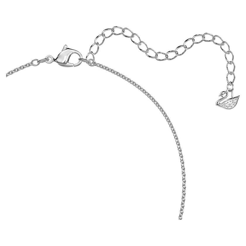 swarovski lovely necklace  heart  white  rhodium plated