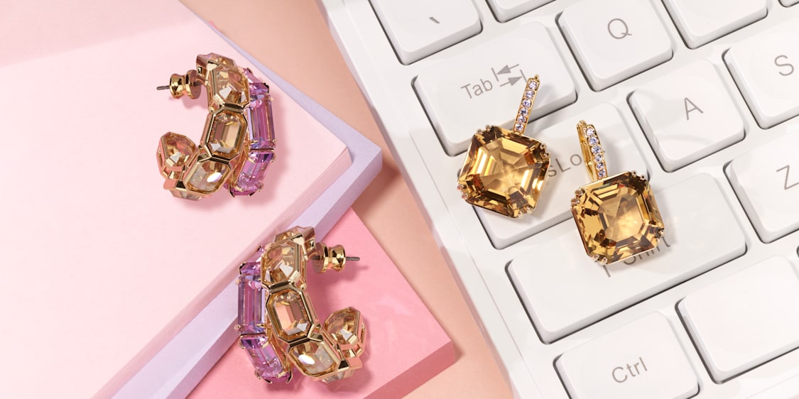 swarovski crystal earrings