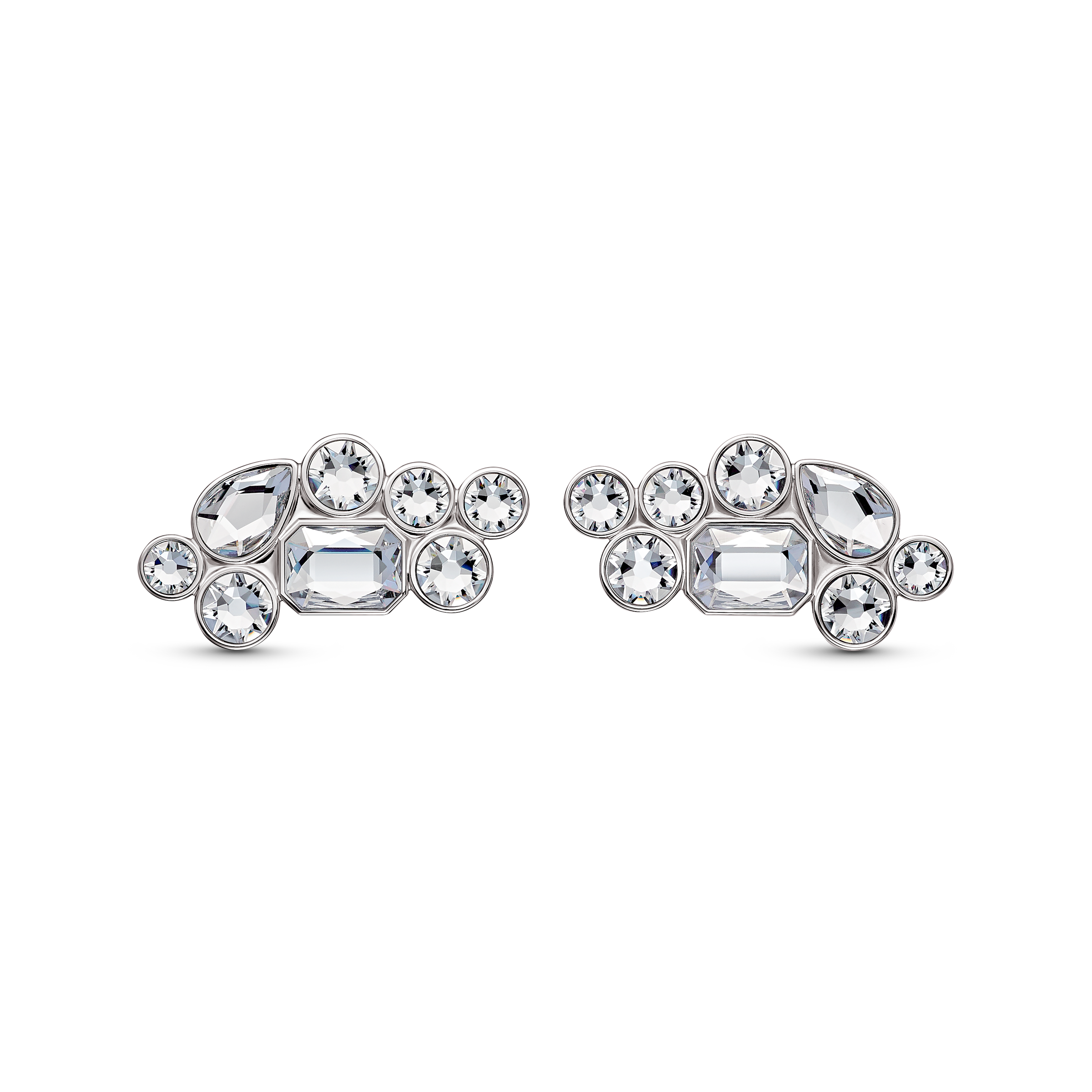 Buy Swarovski Swarovski Shoe clips, White, Rhodium plated in Kuwait
